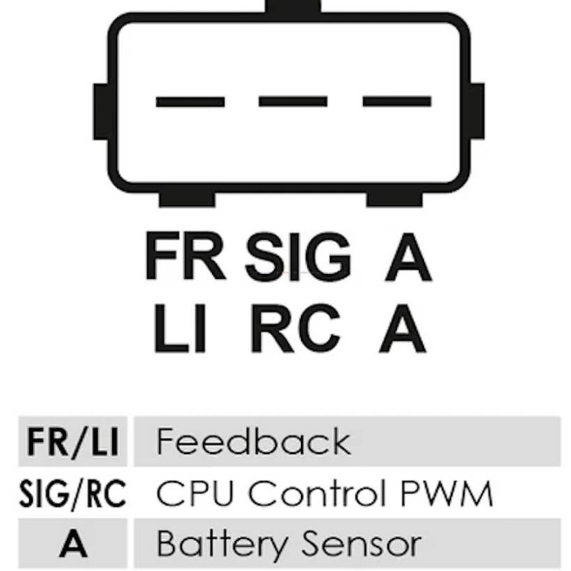 Regulador para alternador Denso 102211-8350 / 102211-8351 / 102211-8352