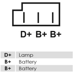 Lichtmaschine  ersetzt 0120339510 / 0986031691 / 23566 / 3637261R91