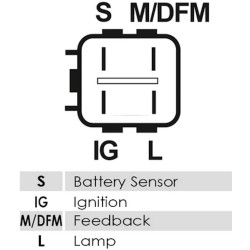 Lichtmaschine ersetzt 104210-3780 / 102211-0750 / 27060-25260 Toyota 100A