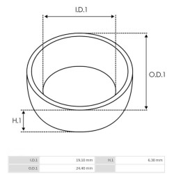 Staffa protettiva per motorino di avviamento Mitsubishi M009T61171 / M009T61471