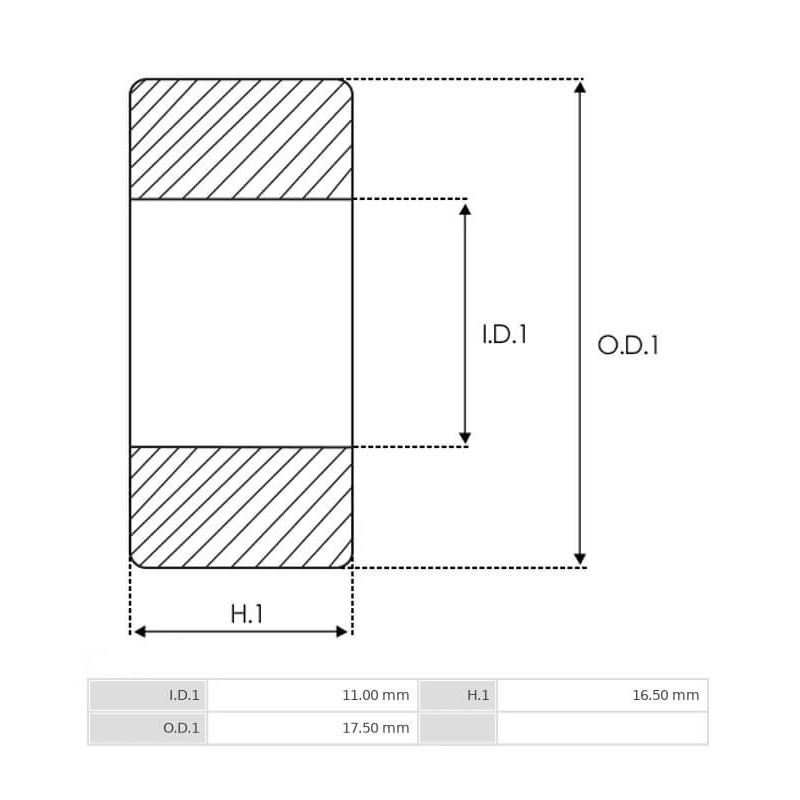Nadellager für Lichtmaschinen DELCO REMY 3471214 / 3472002 / 3472063