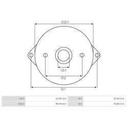 Porte balais pour démarreur Lucas LRS101 / AS S4060 Porte balais pour démarreur Lucas LRS101 / AS S4060