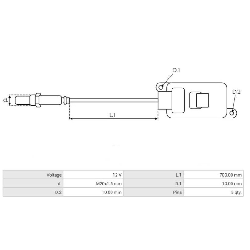 NOX sensor replacing 8W0907807E / 5WK97434 / 70680088