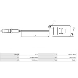 Capteur NOX remplace 4M0907807C / 5WK97240 Capteur NOX remplace 4M0907807C / 5WK97240