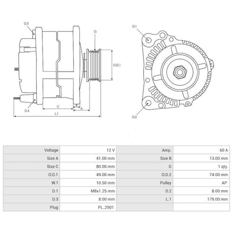 Lichtmaschine ersetzt  LR150-177 / LR150-67 / LR160-44 / LR160-59 / LR160-62