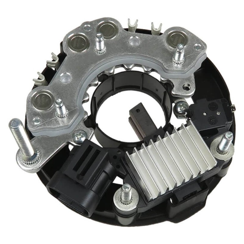 Rectifier and regulator assembly for alternator HITACHI LR180-510 / LR180-510AM / LR180-510R Rectifier and regulator assembly for alternator HITACHI LR180-510 / LR180-510AM / LR180-510R