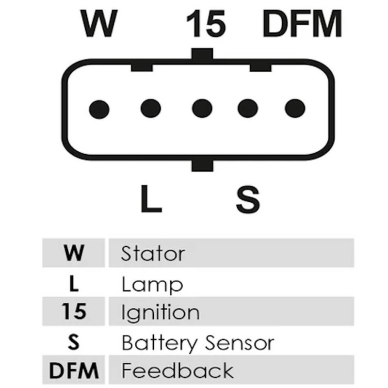 Regolatore per alternatore Bosch 0124355001 / 0124355002 / 0124555001