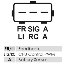 Alternador sustituye 104210-6561 / 104211-0310 / DG1T-10300-BF Ford 175A