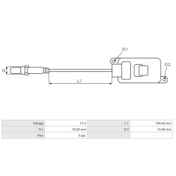 NOX sensor replacing 04L907807AJ / 5WK97435 / 70680002