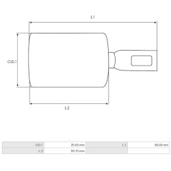 Émbolos para motor de arranque Denso028000-3600 / 028000-3601 / 028000-3602
