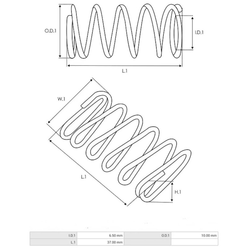 Muelles para solenoide del motor de arranque Magneton 443115141310 / 443115141311