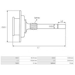 Anlassergetriebe für Bosch 0001230001 / 0001230003 / 0001230004