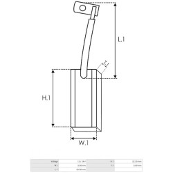 Kohlensatz für lichtmaschine DELCO REMY 10SI / 10480058 / 10480060 / 1100114