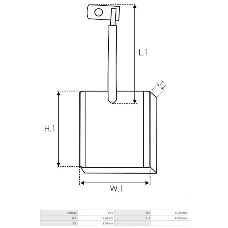 Kohlensatz für Anlasser Bosch 0001363103 / 0001363104 / 0001363106