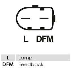 Lichtmaschine ersetzt 0124325178 / VM 38522319F LDV 110A