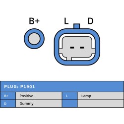 Alternateur remplace valéo A13VI300 / A13VI259 / 7700436671