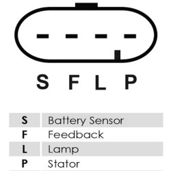 Regolatore per alternatore Delco 8600016 / 8600017 / 8600020
