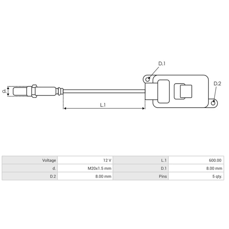 Sensor NOX sustituye 29650-4A850 / SNS497