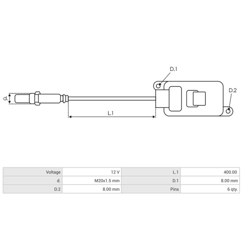 NOX-Sensor ersetzt 55500319 / SNS167B / 70680405