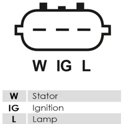 Lichtmaschine DENSO 100211-4731 ersetzt 100211-4730 / 1667864010 Kubota 40A