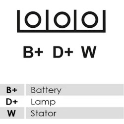 Lichtmaschine ersetzt 0123310015 / 0986038650 für FORD