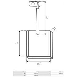 Kohlensatz für anlasser DELCO REMY 8000032 / 8000321 / 9000835