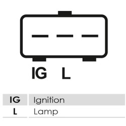 Regler für lichtmaschine  BOSCH 0124515050 / 0124515052