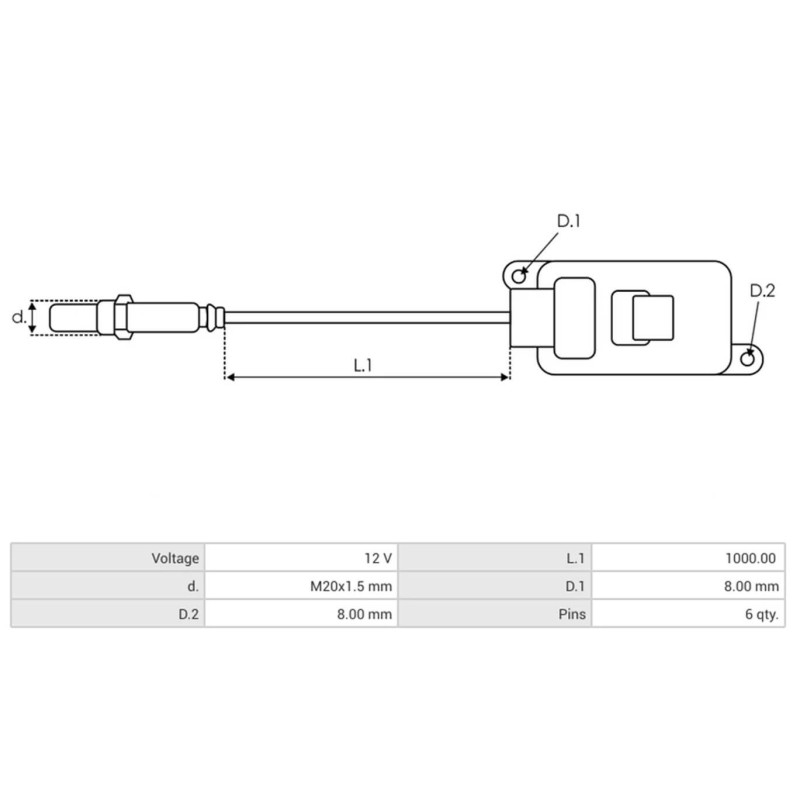 NOX-Sensor ersetzt A1069224 / SNS773