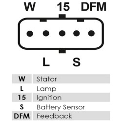 Lichtmaschine 0124655965 ersetzt 0124655617 / 0124655963