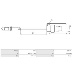 NOX-Sensor ersetzt 359917102 / 5WK96725A