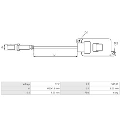 Capteur NOX remplace 539-0117-02 / SNS3034