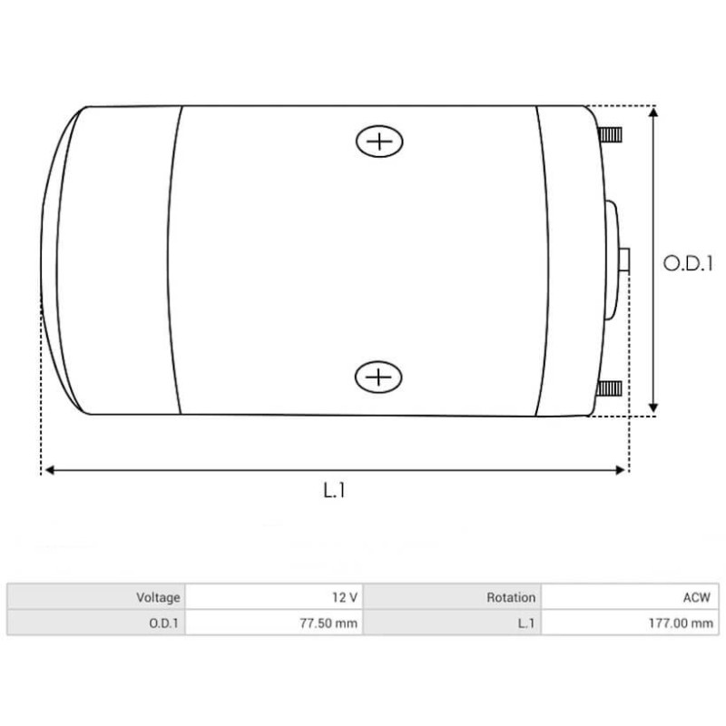 Tilt Trim Motor replacing MERCURY MARINE 809885A1 / 809885A2 / 809885T2 / 813447 / 819479A1