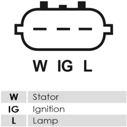 Lichtmaschine ersetzt DENSO 102211-1440 / 101211-4280 / 101211-0690