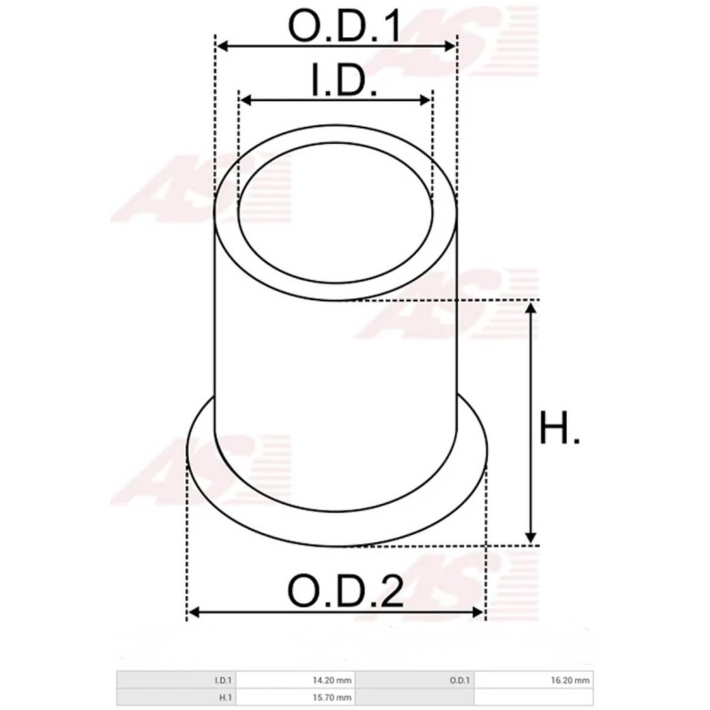 Buchse für anlasser DENSO 428000-1630