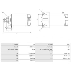 Starter replacing 21163-3720 / 21163-3721 for KAWASAKI