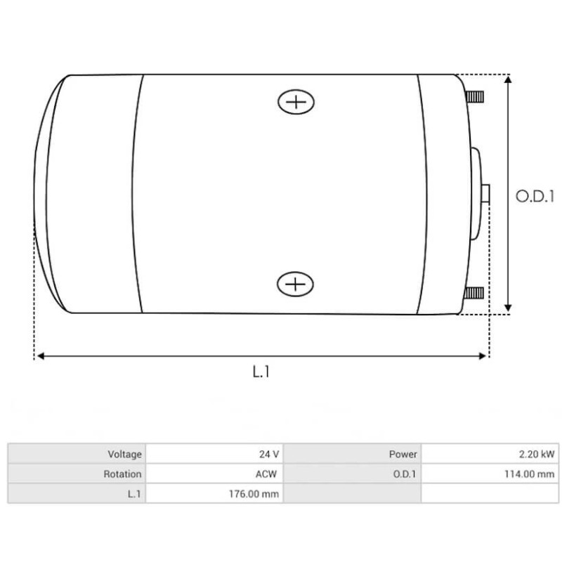 Moteur remplace AMJ5730 / IM0145 / 11.212.212 / CEM21605AS