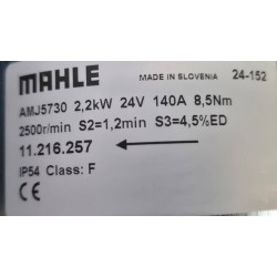 Motore dc Mahle AMJ5730 / AMJ5511 / AMJ5176