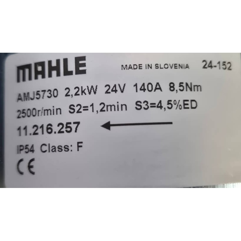 Motor Mahle AMJ5730 / AMJ5511 / AMJ5176