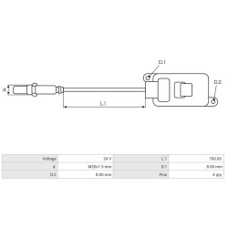 Sensor NOX sustituye 1936258 / 5WK96661B