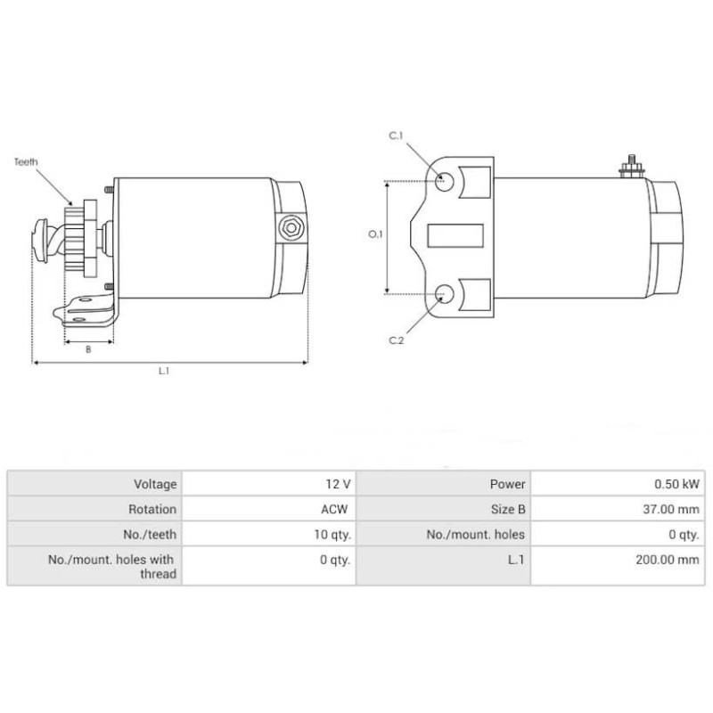 Starter replacing 5666640/ SM47330 / 5666640MO30SM / 41-098-04
