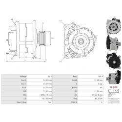 Alternador sustituye IST60C032 / IST60C048 / 439965  / 9807970180