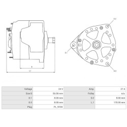 Lichtmaschine ersetzt 0120300579 / 0120489023 / 02404401