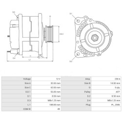Lichtmaschine ersetzt FG23S035 / FG23S061 / 059903018J