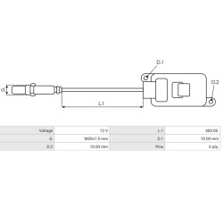 NOX-Sensor ersetzt 04L907805AR / 70680006