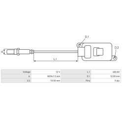 NOX sensor replacing 059907805B / 5WK97442A
