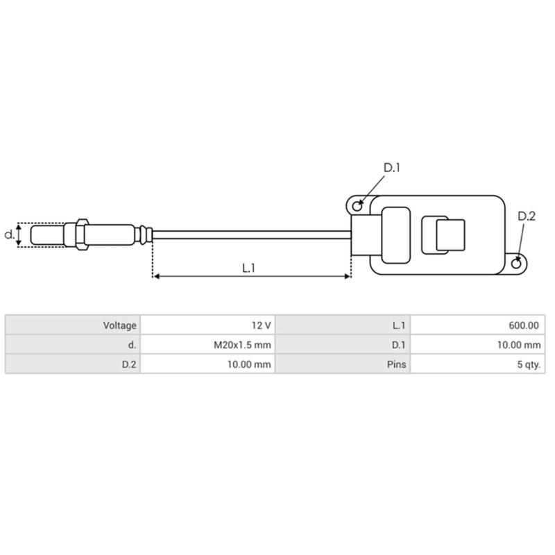 NOX-Sensor ersetzt 059907805B / 5WK97442A