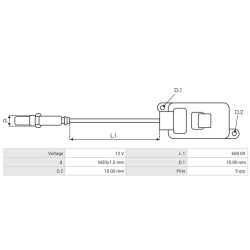 Capteur NOX remplace 04L907805FB / SNS436E