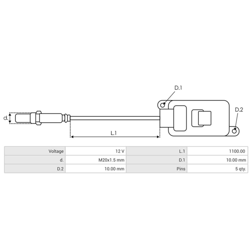 NOX-Sensor sostituisce 059907807AE / SNS441A