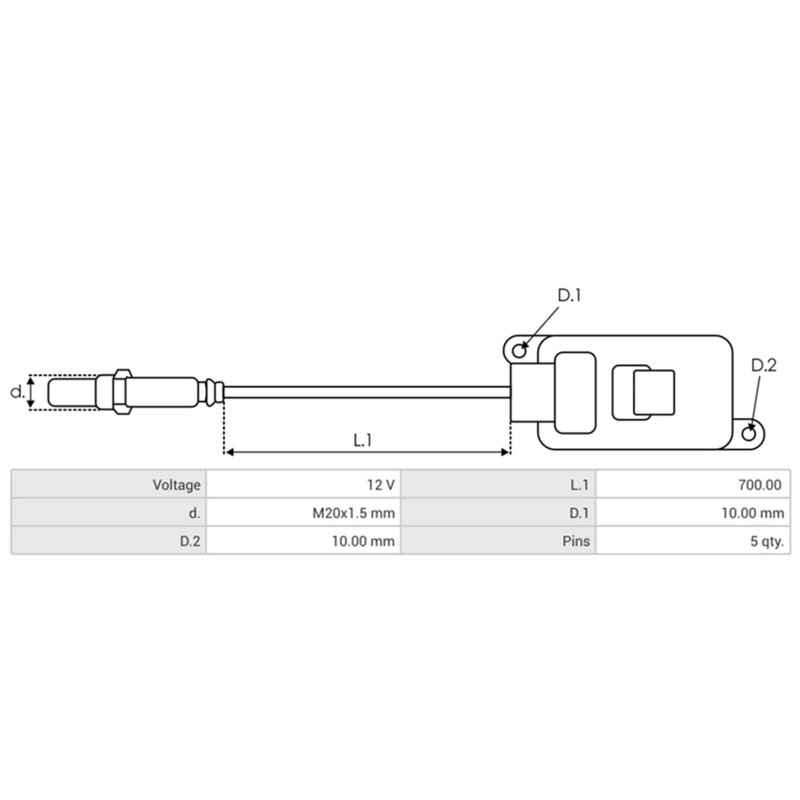 NOX-Sensor sostituisce 04L907807BE / SNS0704A