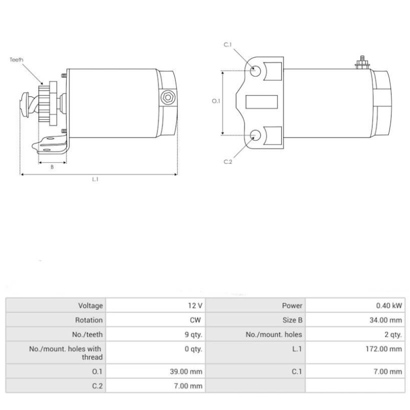 Starter replacing 31200-HMA-000 / 31210-KHE7-9000-M1 / 31210-KHE7-90A